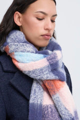 COTTON CANDY SCARF, plaid scarf, ICHI 