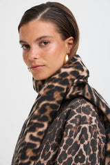 LEOPARD PRINT SCARF, B YOUNG 