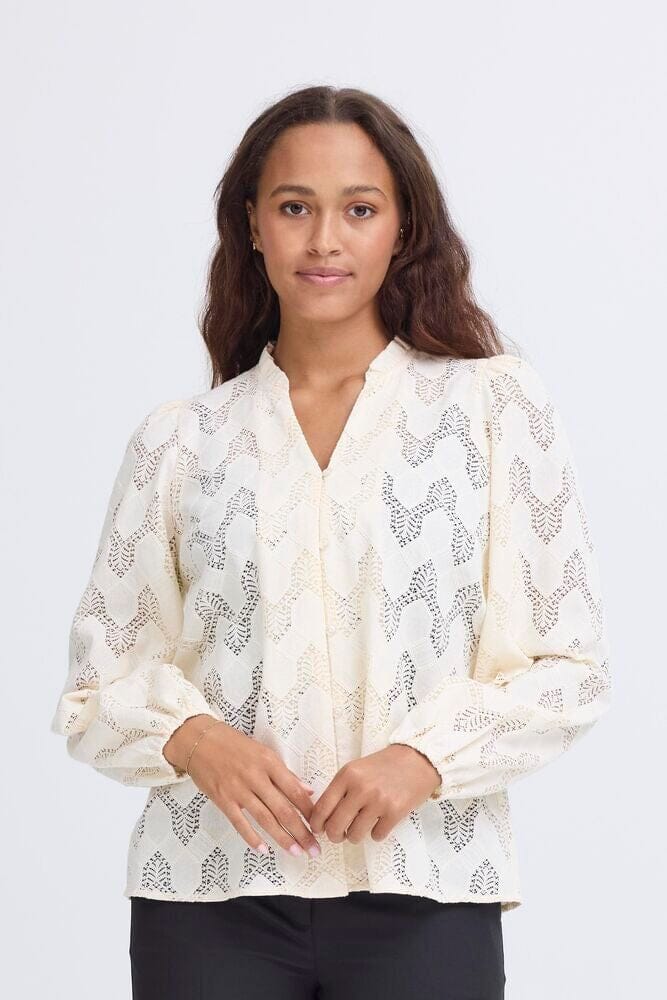 BIRCH BLOUSE, lace top, ICHI 