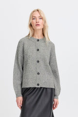 NELLO GREY KNIT CARDIGAN, B YOUNG 