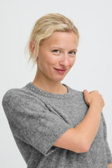 grey embellished sweater