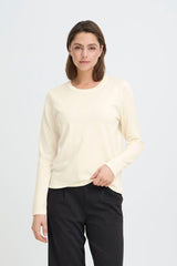 THE PERFECT PULLOVER, Cream Top, ICHI 