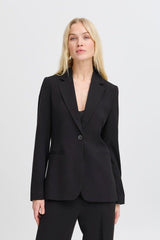 DANTA BLACK WORK BLAZER, B YOUNG, black tailored blazer women
