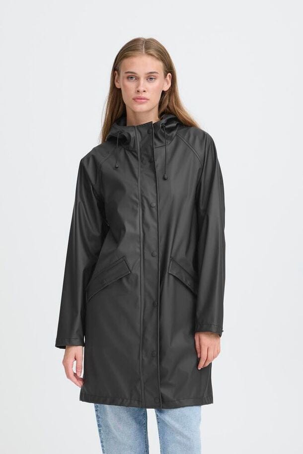 black rain jacket women, hooded rain jacket women black, waterproof jacket women black, lightweight raincoat women black