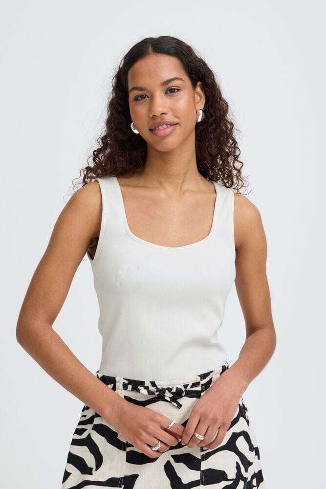 white ribbed tank top women, split v neck tank women white, white sleeveless top women, fitted ribbed tank women white, white basic tank women, minimalist tank top women white, ribbed knit tank women white