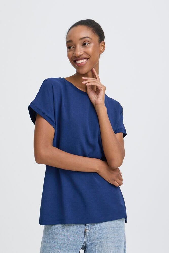 dark blue lightweight tee, navy blue t shirt women