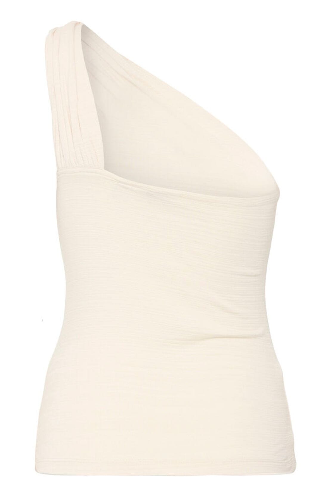 ONE SHOULDER BEIGE TOP Top B YOUNG 