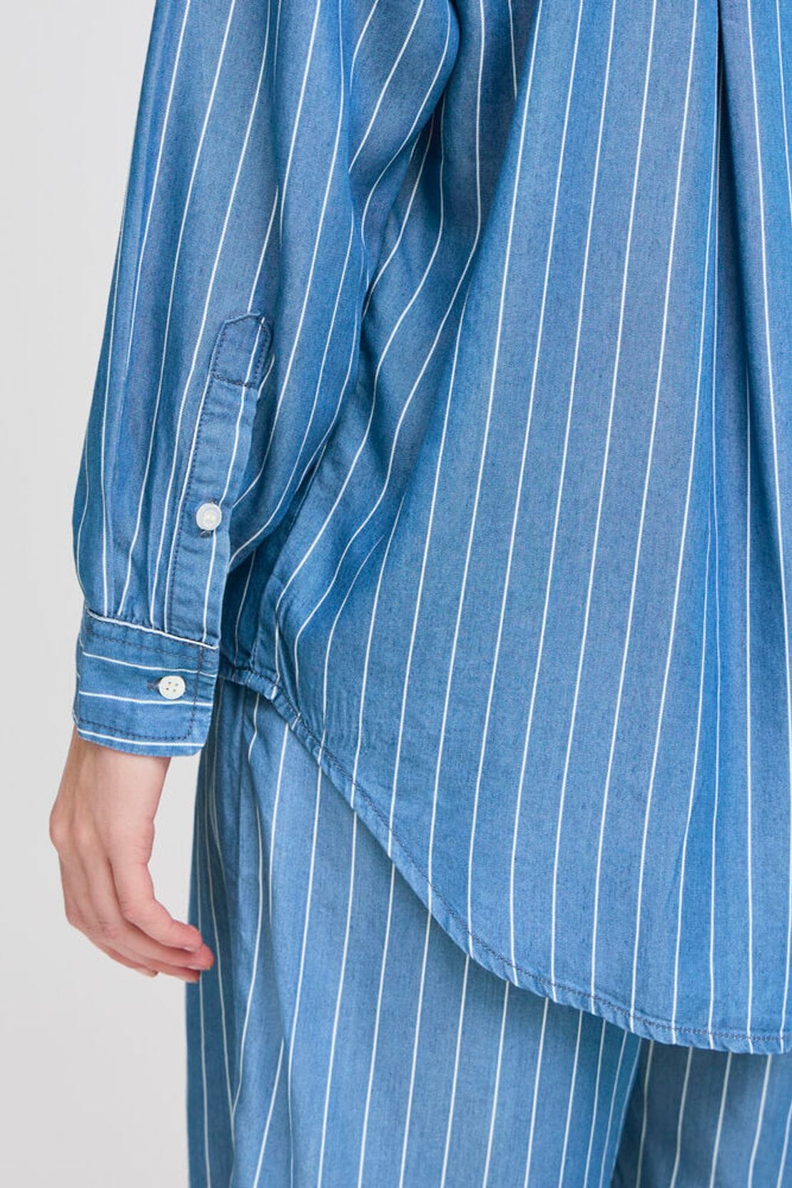 STRIPE DENIM SHIRT Top ICHI 