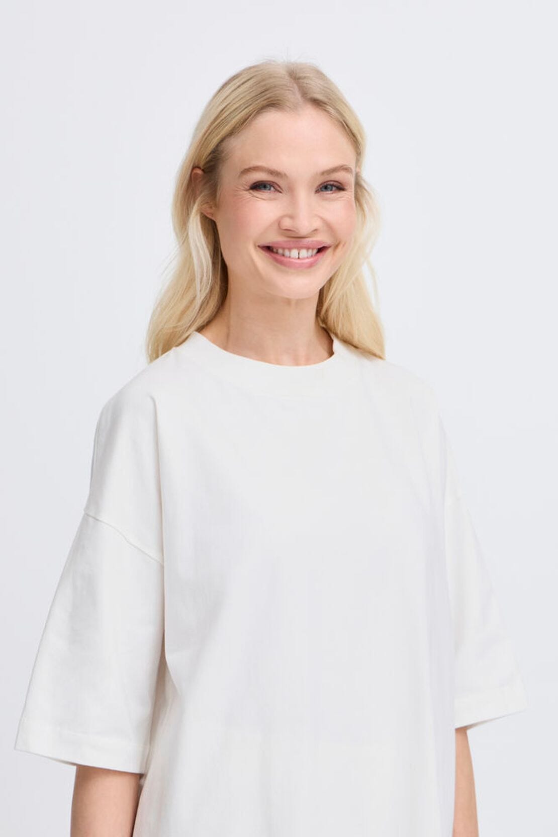 DROP SHOULDER TSHIRT (WHITE) Top ICHI 