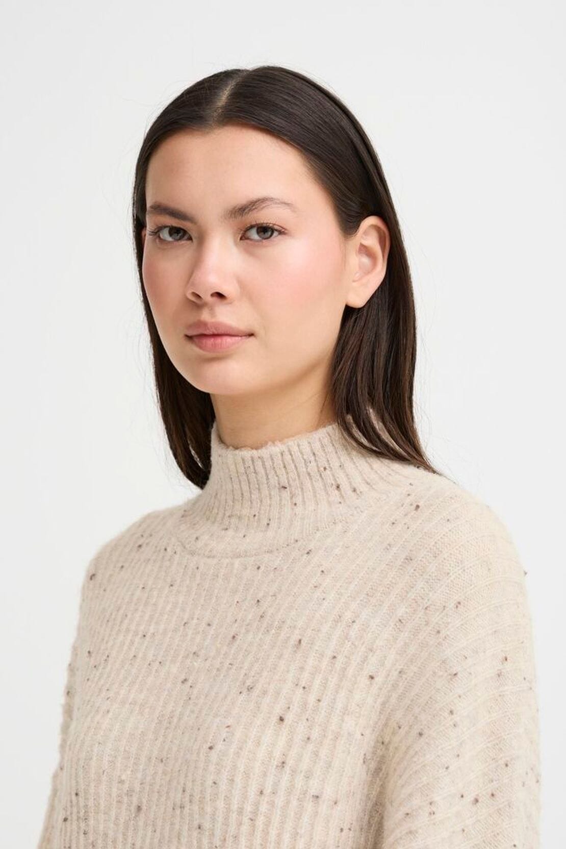 relaxed fit knit top for women