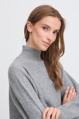 womens open back grey sweater, ribbed knit backless top