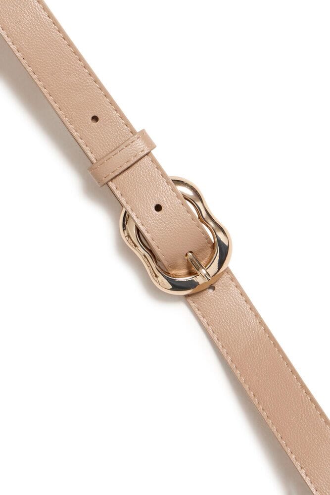 minimal beige waist belt, classic beige leather accessory