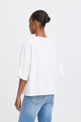 relaxed fit white t shirt