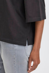 black boxy t shirt women