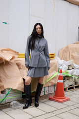 fitted single button blazer, ICHI 