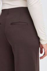 modern brown work pants, ICHI 