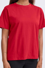 red loose t-shirt,ICHI 
