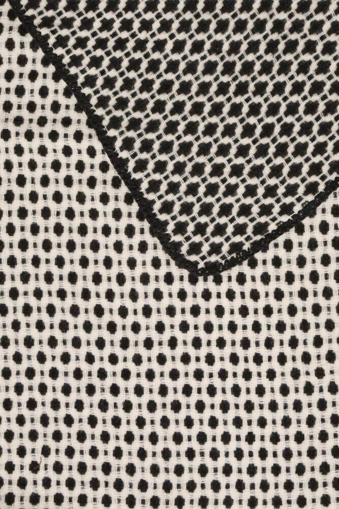 Elegant geometric scarf for layering, B YOUNG 