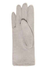 Elegant grey gloves for winter outfits and layering,  B YOUNG 