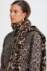 brown leopard scarf