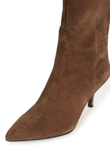 pointed toe heeled boot