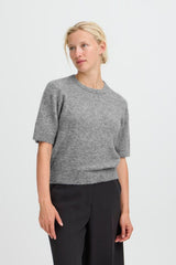 RHINESTONE NECK SWEATER,  B YOUNG