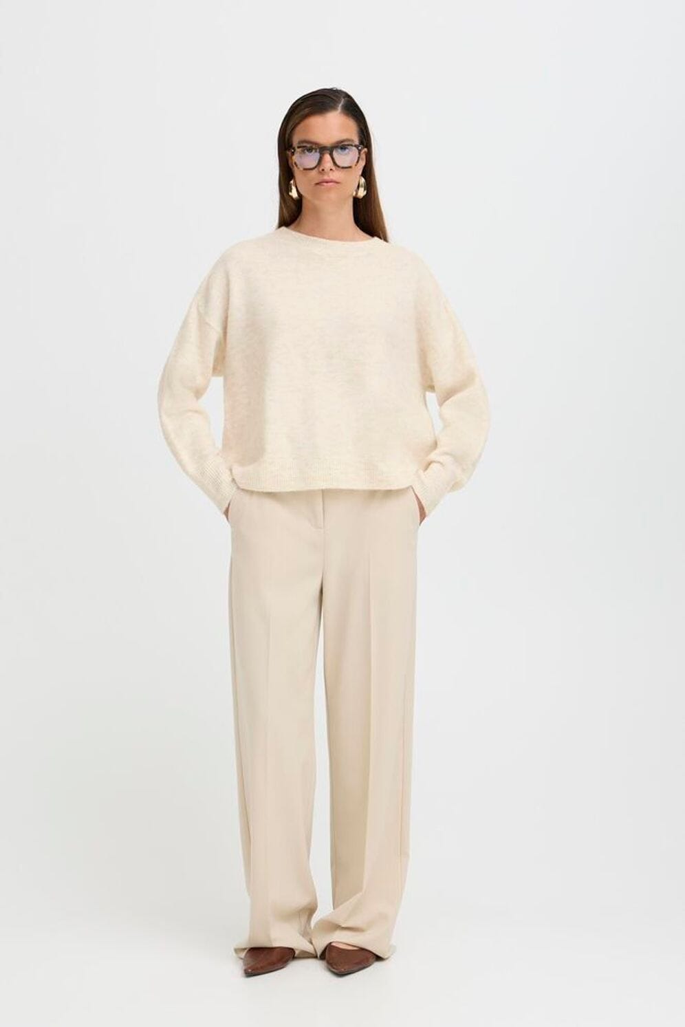 brushed knit long sleeve