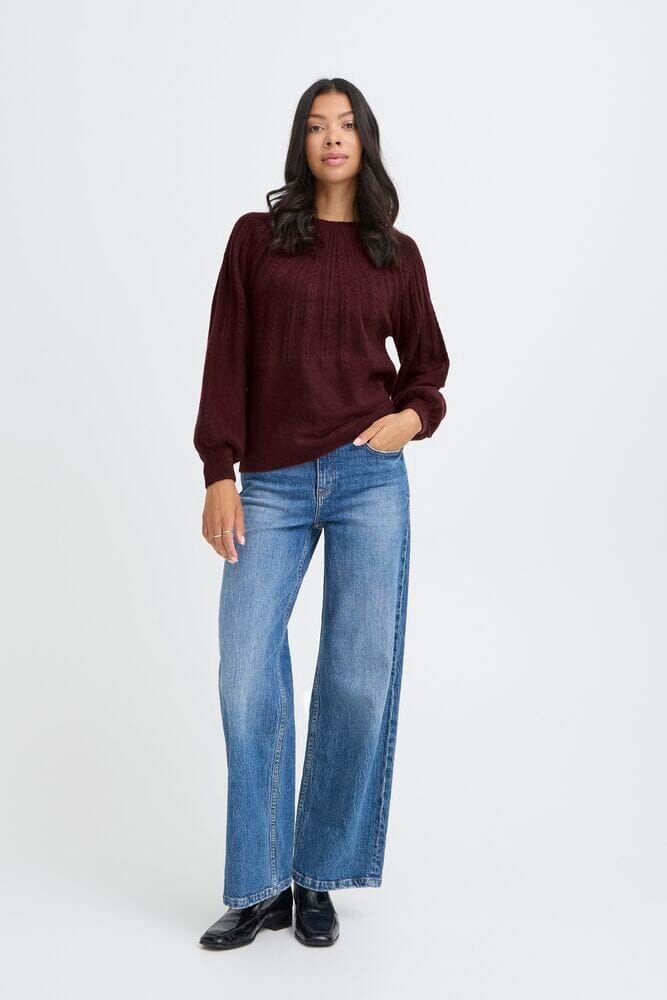 cozy wine sweater