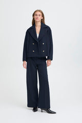 navy double breasted jacket, womens navy wool coat