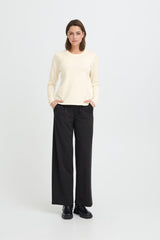 womens layering pullover, lightweight neutral top