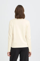soft beige long sleeve, minimalist cream shirt