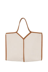 neutral carryall tote, canvas shoulder tote women, summer fashion tote bag, oversized neutral bag women