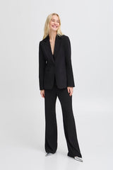 classic black office blazer