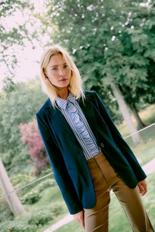 versatile navy layering piece