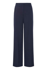  tailored navy wide leg pant, office ready wide leg pants
