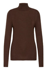 slim fit brown turtleneck
