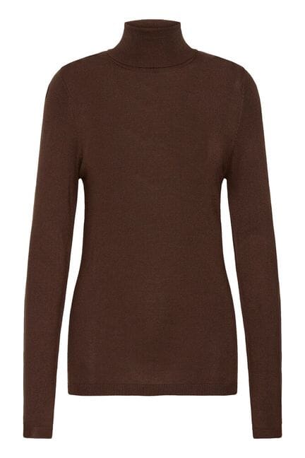 slim fit brown turtleneck