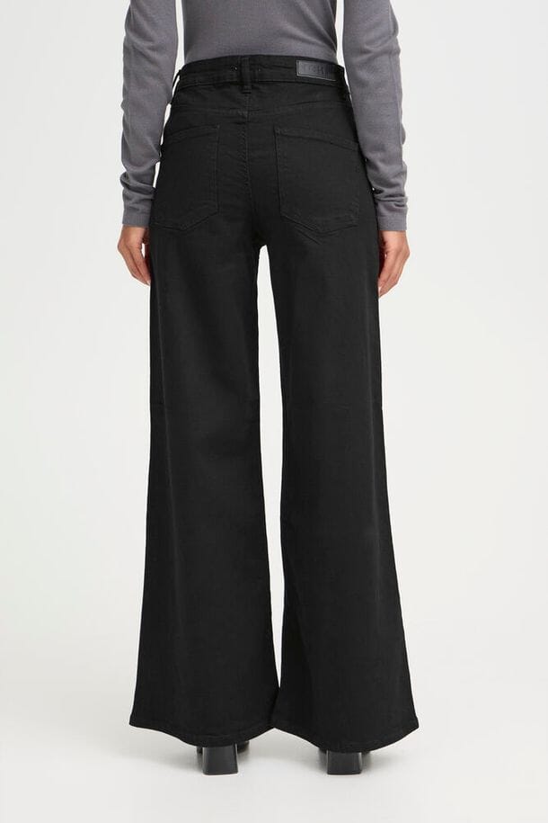 flattering wide leg jeans women, versatile black denim women