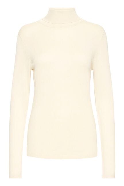 slim fit cream turtleneck