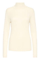 slim fit cream turtleneck
