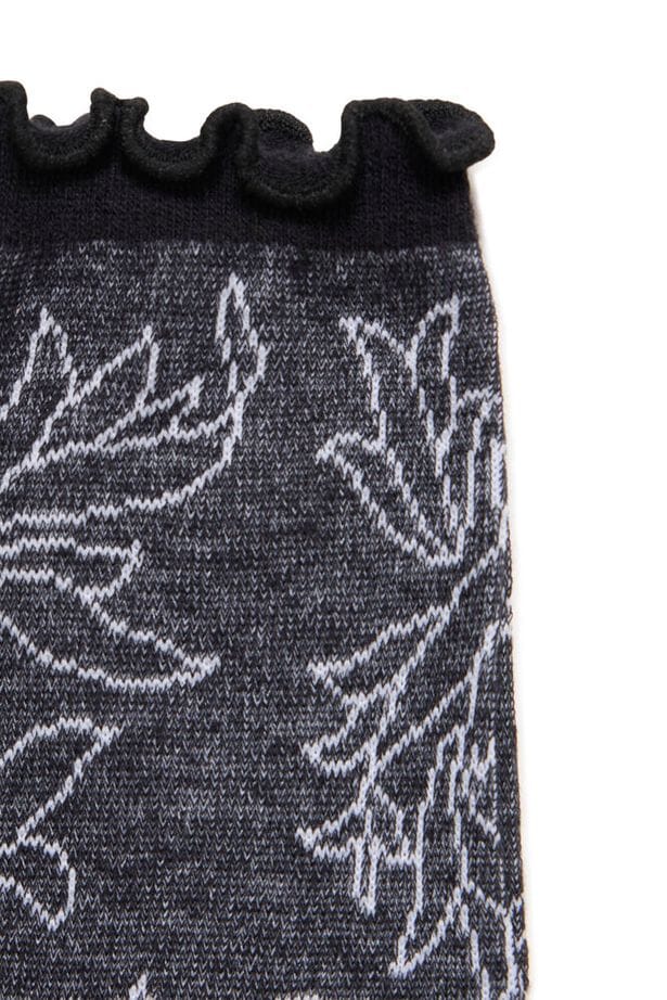 monochrome printed socks, soft fashion socks