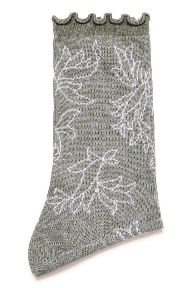monochrome printed socks, soft fashion socks