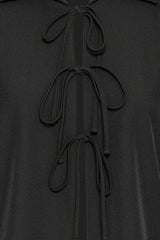 minimal black blouse outfit