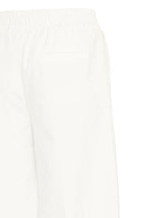 white straight leg trousers, high waisted white pants