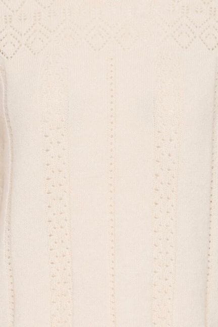 textured cream sweater outfit