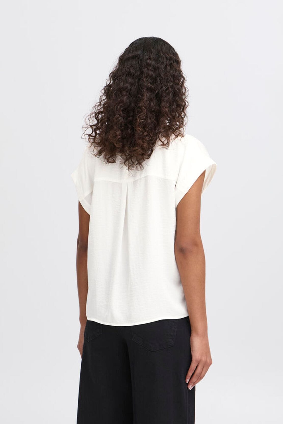 MARCI VNECK BLOUSE (WHITE) Top ICHI 