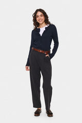 minimalist navy cardigan, layering cardigan navy