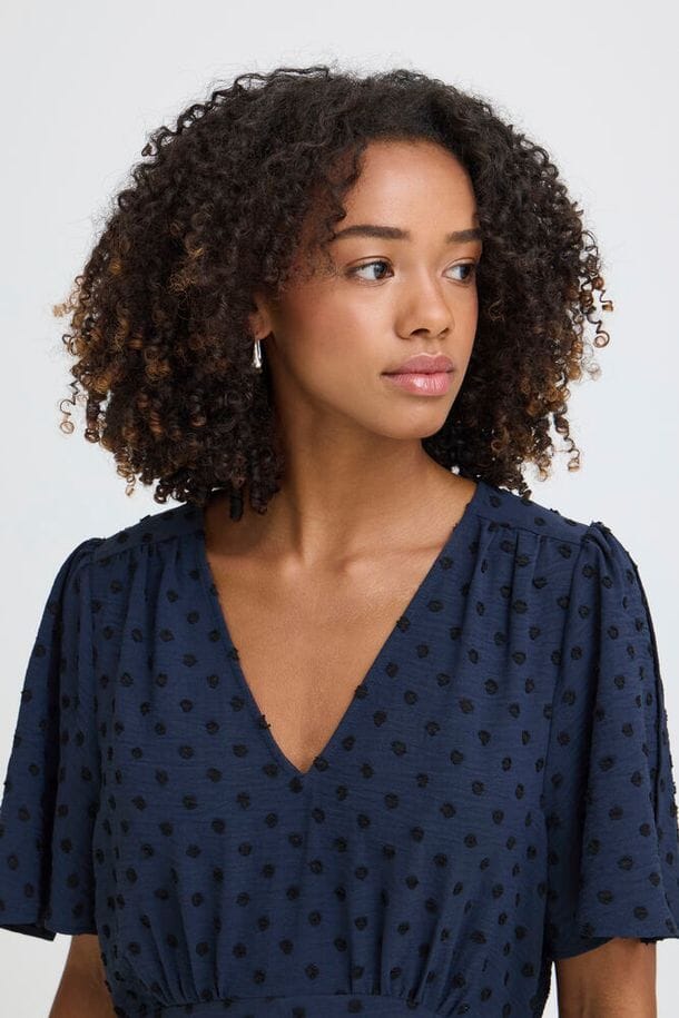 navy short sleeve midi dress women, navy flowy dress women midi, navy modest midi dress women, navy day dress women midi