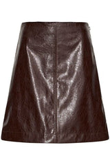 versatile chocolate brown skirt