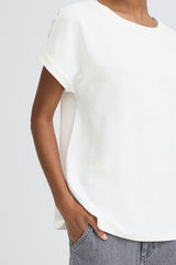women white basic tee, white crew neck t shirt